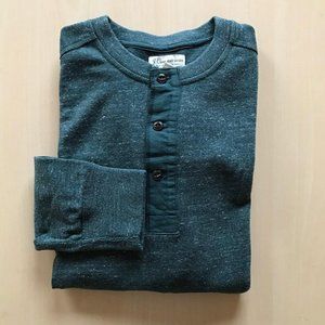 Men's J. Crew Knit Henley Green Small NWT